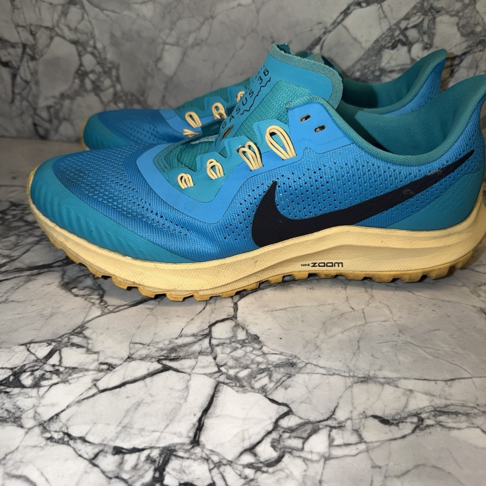 Nike Air Zoom Pegasus 36 Trail Running Womens Size 9.5 Blue Athletic Sneaker